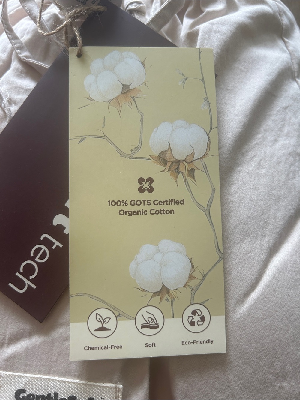 Bedsure 100% Organic Cotton Duvet Cover Queen - Picture 6 of 7